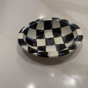 MacKenzie-Childs Elegant soap dish.